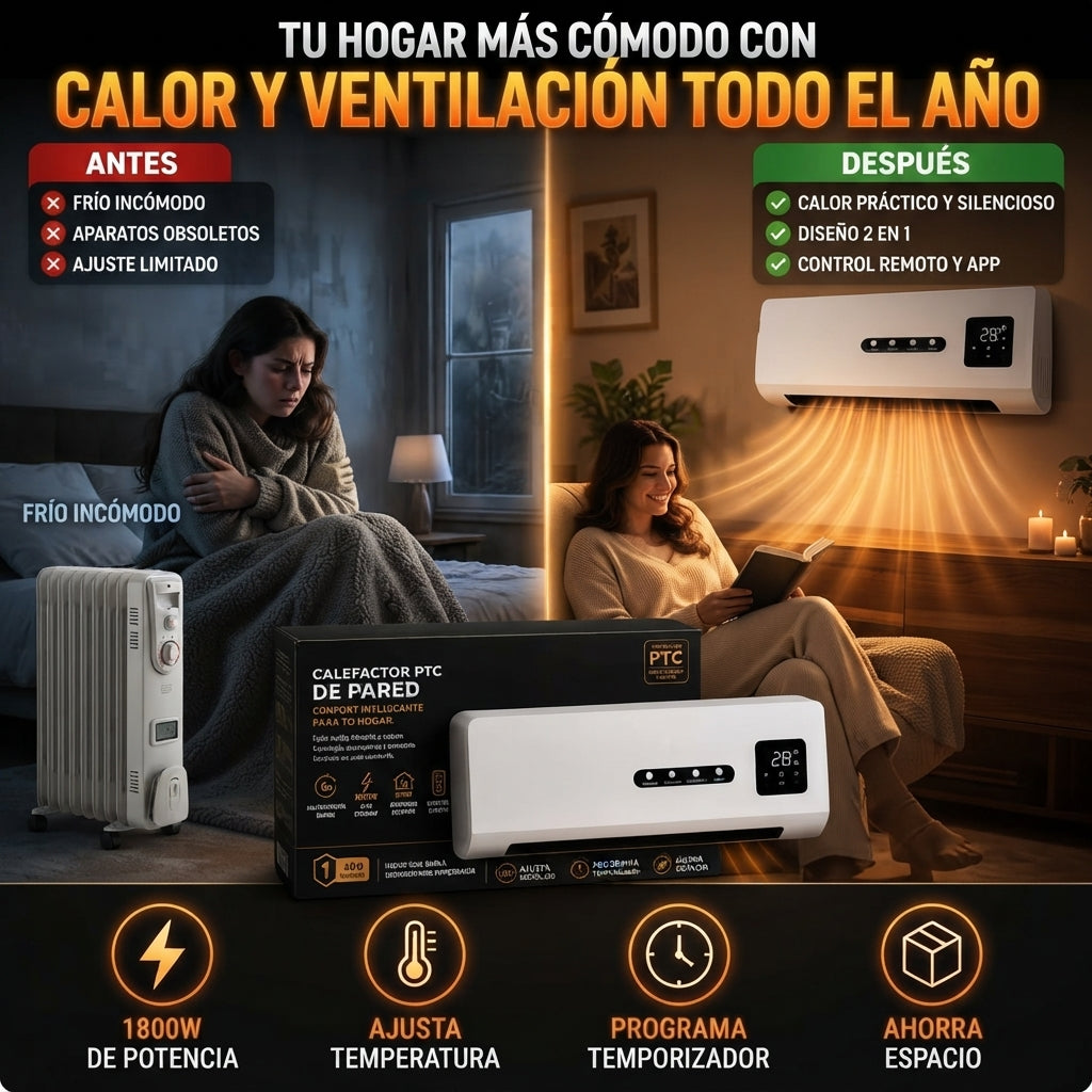 Aire Acondicionado Portátil 2 en 1 (Frío y Calor)